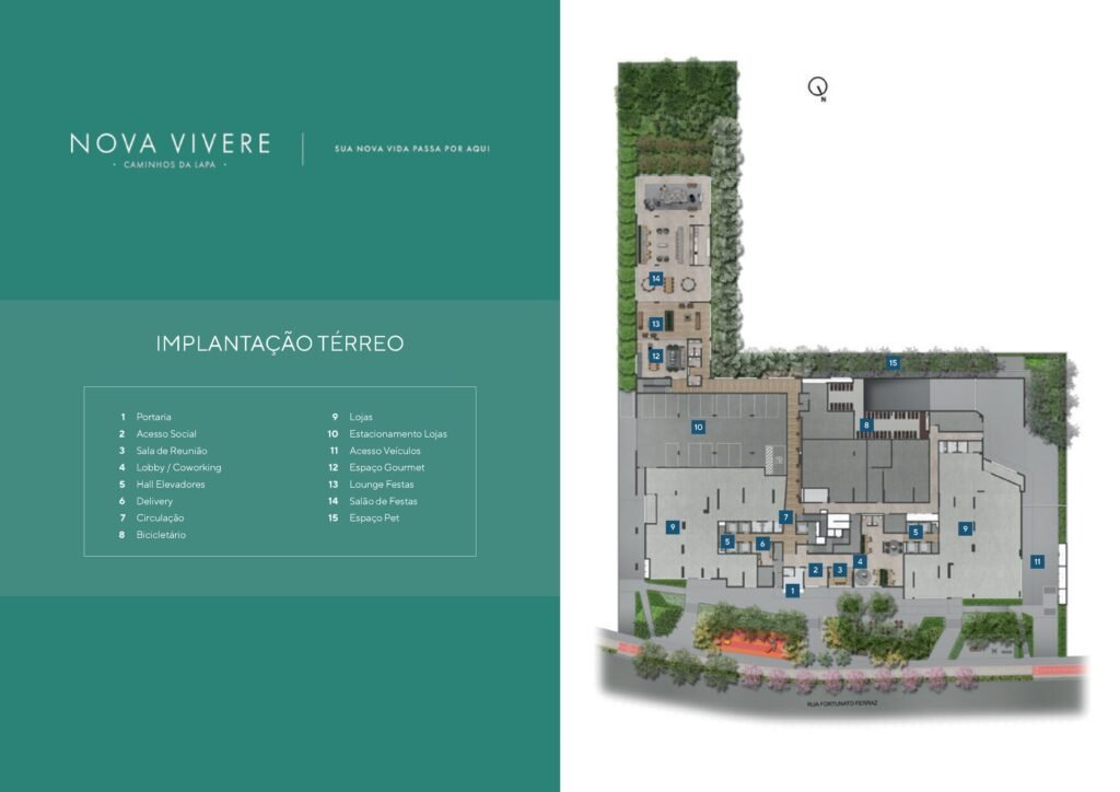 Caminhos da Lapa Nova Vivere — Implantação — Térreo