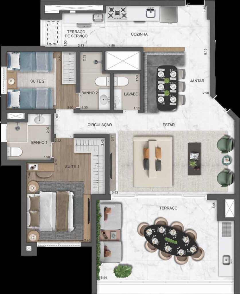 Planta humanizada do East Blue.