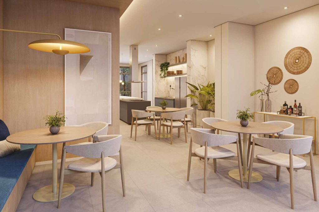 Perspectiva ilustrada de gourmet 1 do Blue Marine.