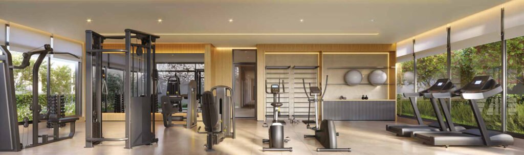 Perspectiva ilustrada de fitness do Brooklin Studios.