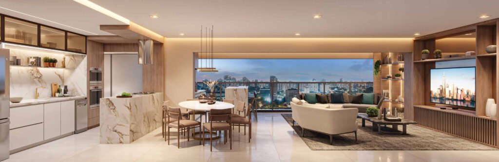 Expression Ibirapuera by Ez – Living Ampliado Do Apto. De 169 M² Com Sugestão De Decoração - Final 2